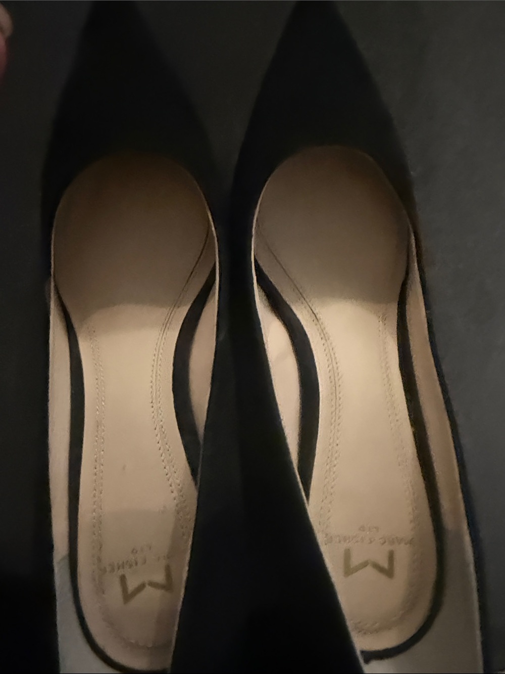 Marc Fisher Suede Black Heels